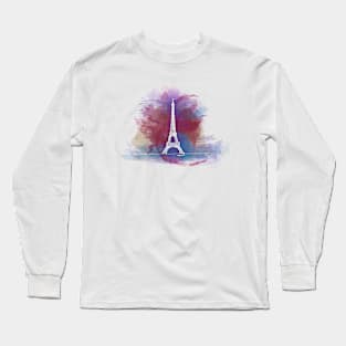 Eiffel Tower - Single Line Long Sleeve T-Shirt